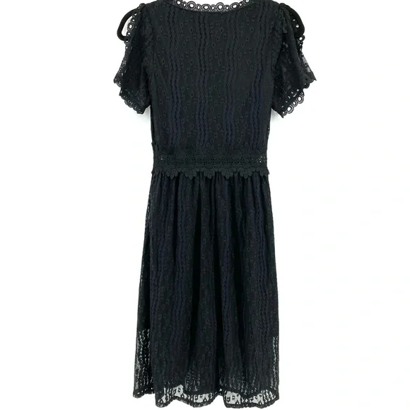 Allison New York Black Eyelet Lace Dress - Picture 9 of 12